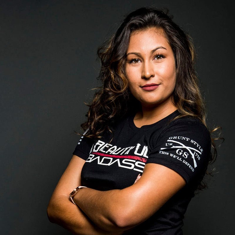 Grunt Style Beautiful Badass - Women's T-Shirt (Black, X-Large) - Image 4